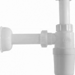 VTRUST Brass Bottle Trap – Chrome Basin Waste Drainage